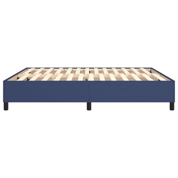 vidaXL Boxspring sengeramme 160x200 cm stof blå