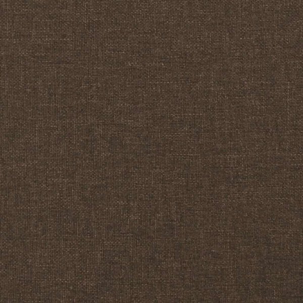 vidaXL Boxspring sengeramme 180x200 cm stof mørkebrun