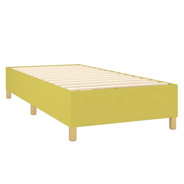 vidaXL Boxspring sengeramme 80x200 cm stof grøn