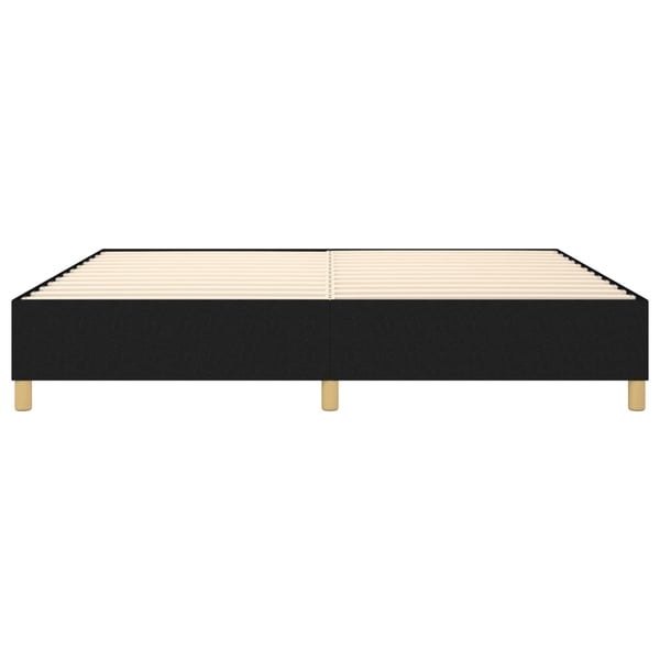 vidaXL Boxspring sengeramme 140x200 cm stof sort