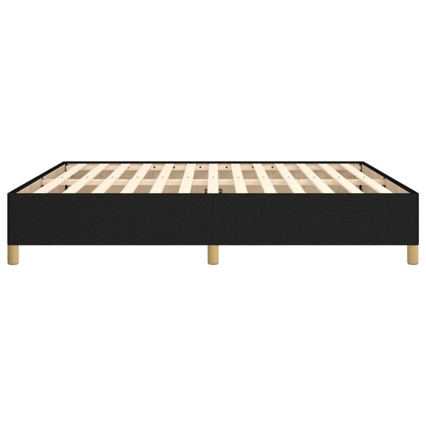 vidaXL Boxspring sengeramme 160x200 cm stof sort