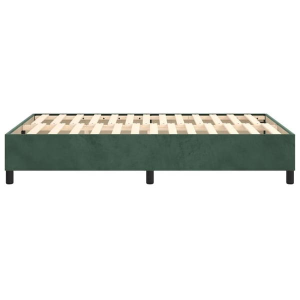 vidaXL Ramsäng mörkgrön 120x200 cm sammet