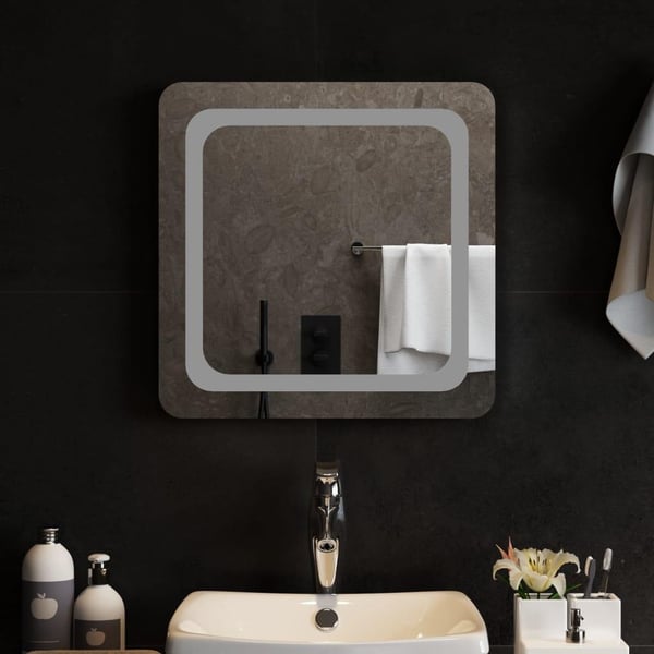 vidaXL Kylpyhuoneen LED-peili 50x50 cm