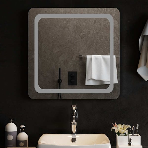 vidaXL Kylpyhuoneen LED-peili 60x60 cm