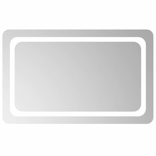 vidaXL Baderomsspeil med LED 80x50 cm
