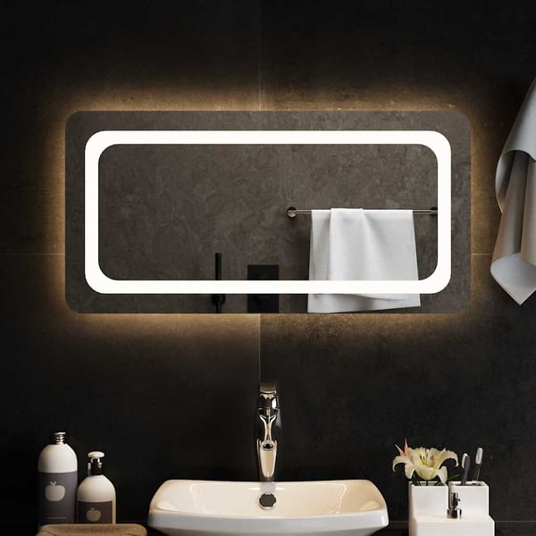 vidaXL Kylpyhuoneen LED-peili 80x40 cm
