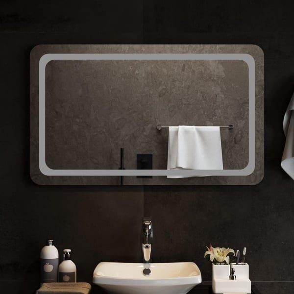 vidaXL Kylpyhuoneen LED-peili 100x60 cm