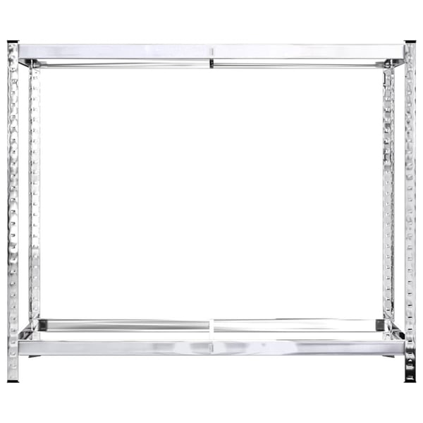 vidaXL Dekkstativer 2 lag 2 stk sølv 110x40x110 cm stål