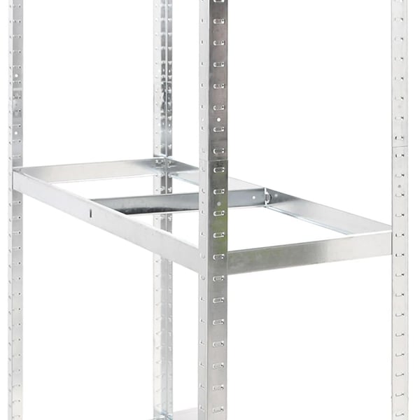 vidaXL Dekkstativer 3 lag 2 stk sølv 110x40x200 cm stål