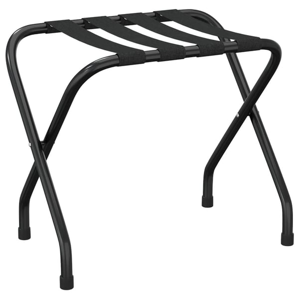 vidaXL Matkalaukkuteline musta 56x40x49 cm