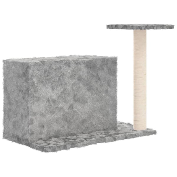 vidaXL Kattetre med klorestolpe i sisal lysegrå 51 cm