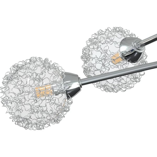 vidaXL Taklampe med nettingskjermer for 5 G9 LED-lys