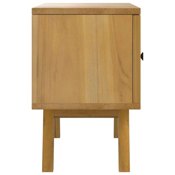vidaXL TV-benk 110x30x50 cm heltre teak