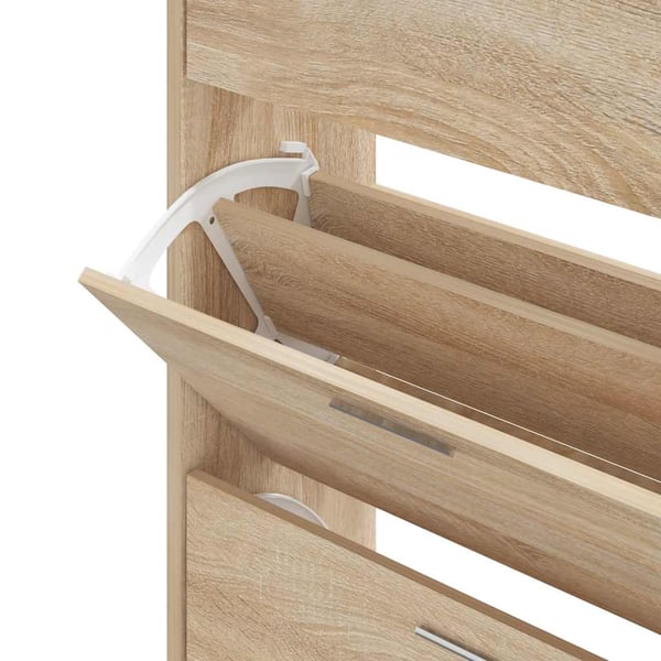 vidaXL Skoskap sonoma eik 63x24x103 cm konstruert tre