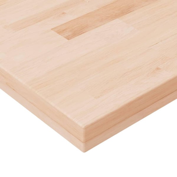 vidaXL Benkeplate til bad 100x60x4 cm ubehandlet heltre