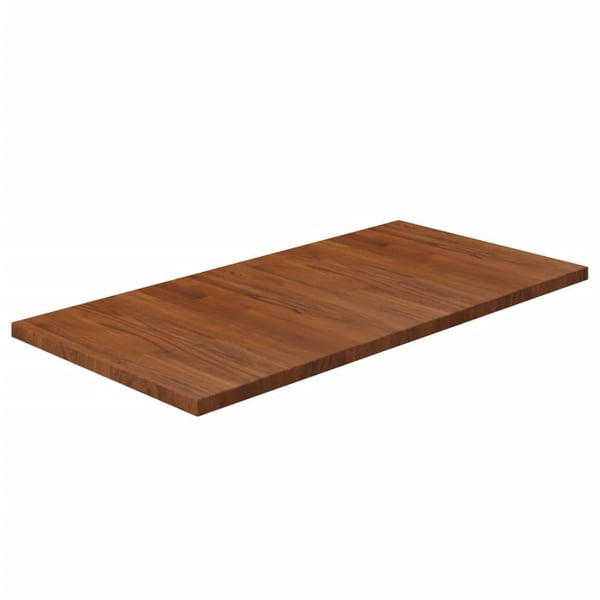 vidaXL Benkeplate til bad mørkebrun 100x50x2,5 cm behandlet heltre