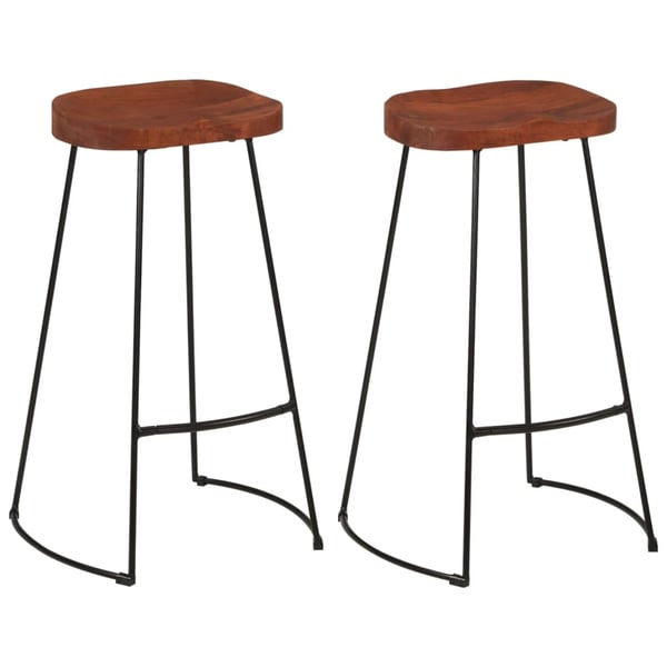 vidaXL Gavin-barkrakker 2 stk 50x40x78 cm heltre mango