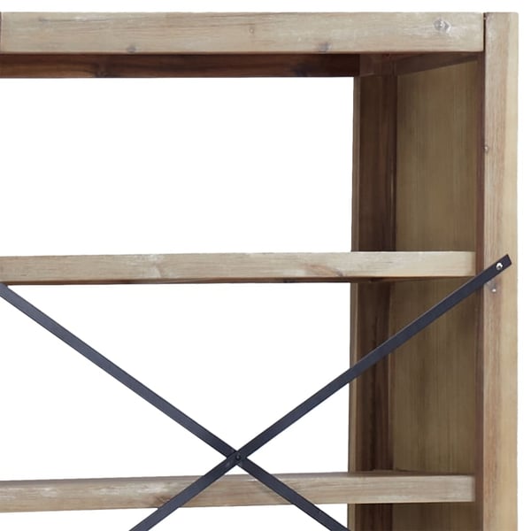 vidaXL Bokhylle 4 etasjer 80x30x110 cm heltre akasie
