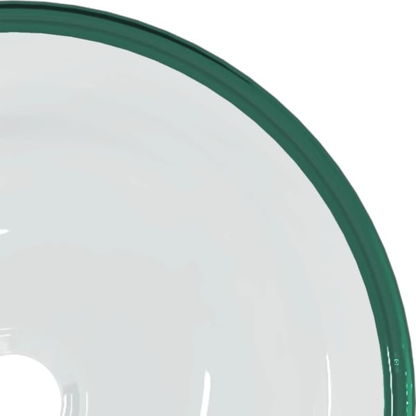 vidaXL Servant herdet glass 35x12 cm gjennomsiktig