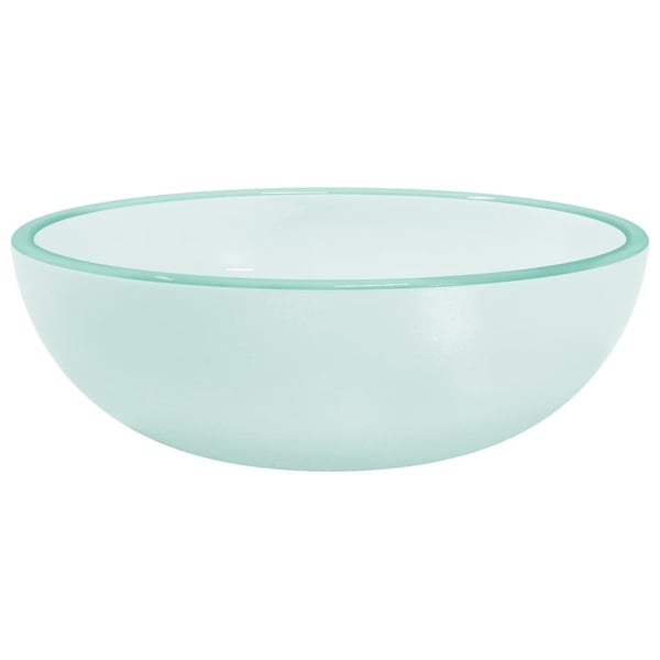 vidaXL håndvask 35x12 cm hærdet glas matteret