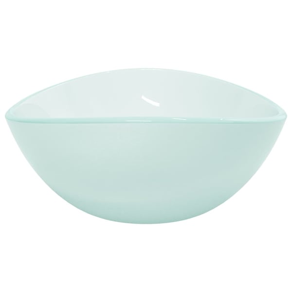 vidaXL Servant herdet glass 54,5x35x15,5 cm frostet