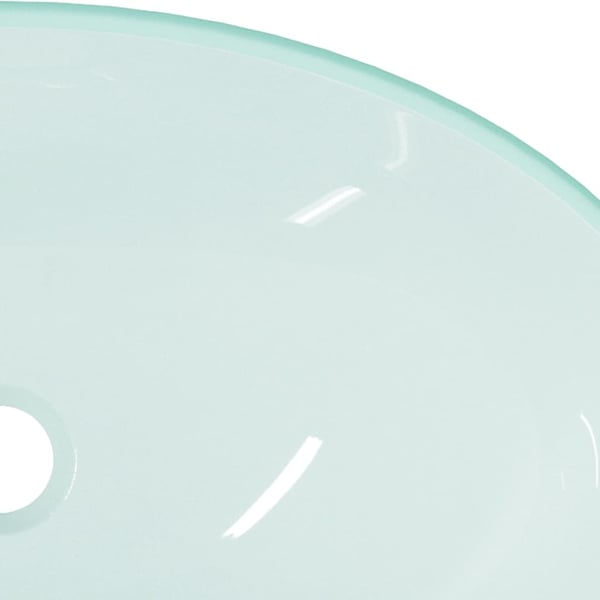 vidaXL Servant herdet glass 54,5x35x15,5 cm frostet