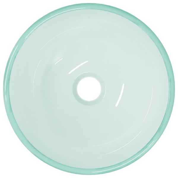 vidaXL Servant herdet glass 30x12 cm frostet