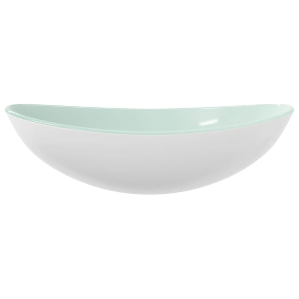 vidaXL håndvask 54,5x35x15,5 cm hærdet glas hvid