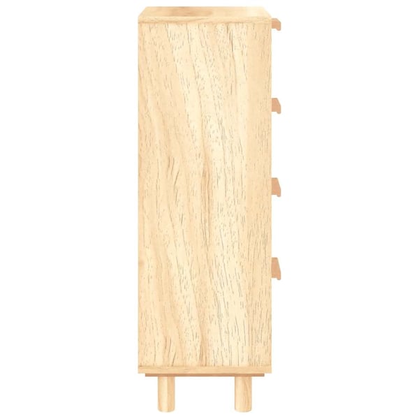 vidaXL Skjenk brun 40x30x90 cm heltre furu og naturrotting