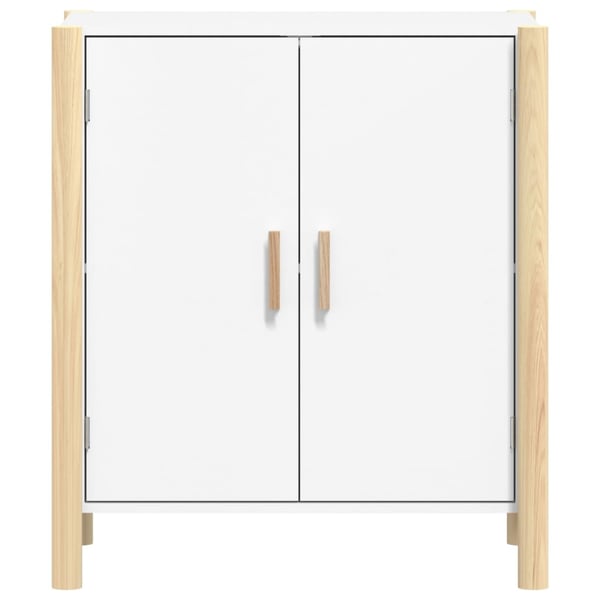 vidaXL Skjenk hvit 62x38x70 cm konstruert tre