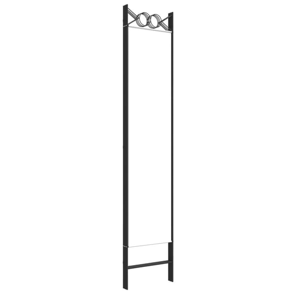 vidaXL Romdeler 4 paneler hvit 160x200 cm stoff