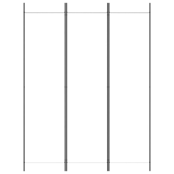 vidaXL 3-panels rumdeler 150x200 cm stof hvid