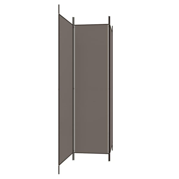 vidaXL Romdeler 3 paneler antrasitt 150x200 cm stoff