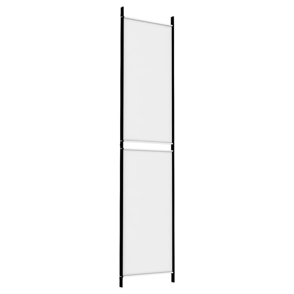 vidaXL Romdeler 3 paneler hvit 150x220 cm stoff