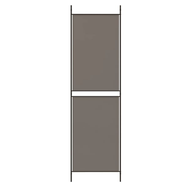vidaXL Romdeler 3 paneler antrasitt 150x220 cm stoff