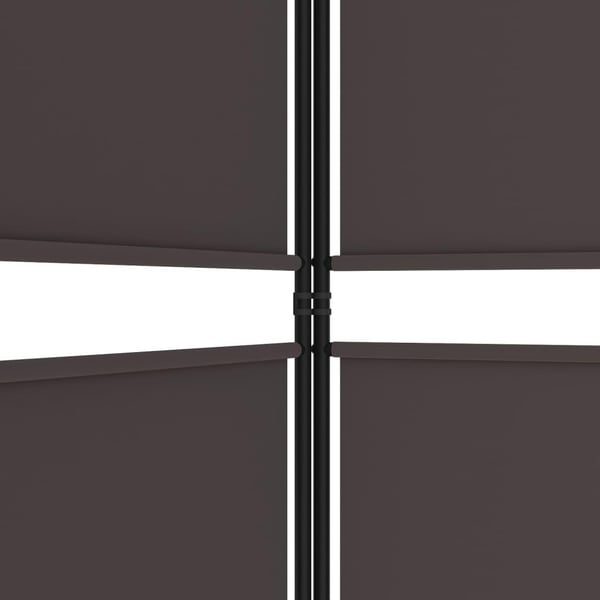 vidaXL 5-paneelinen Tilanjakaja ruskea 250x220 cm kangas