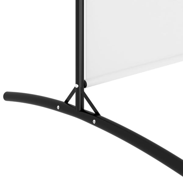 vidaXL Romdeler 4 paneler hvit 698x180 cm stoff