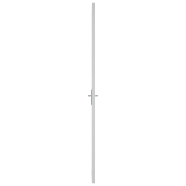 vidaXL dør 83x201,5 cm mat glas og aluminium hvid