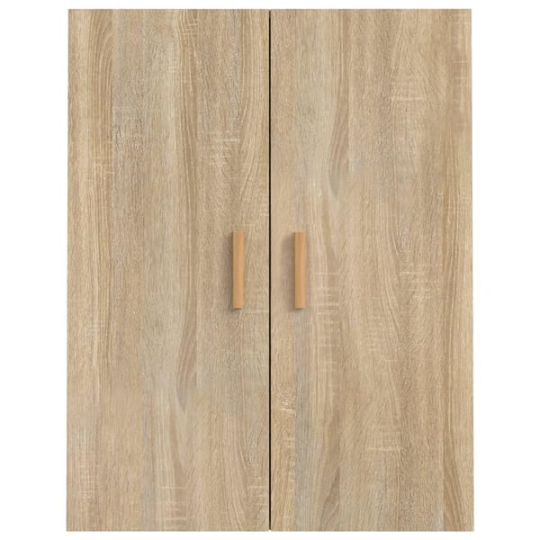 vidaXL Hengende veggskap sonoma eik 69,5x34x90 cm