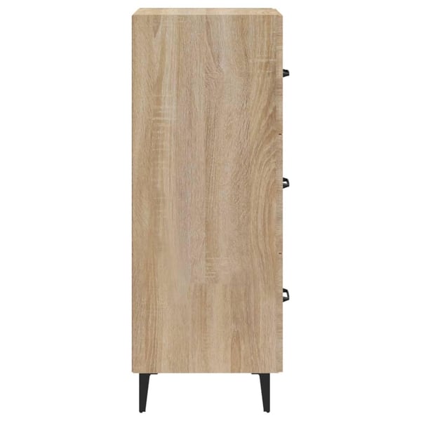 vidaXL Skjenk sonoma eik 34,5x34x90 cm konstruert tre