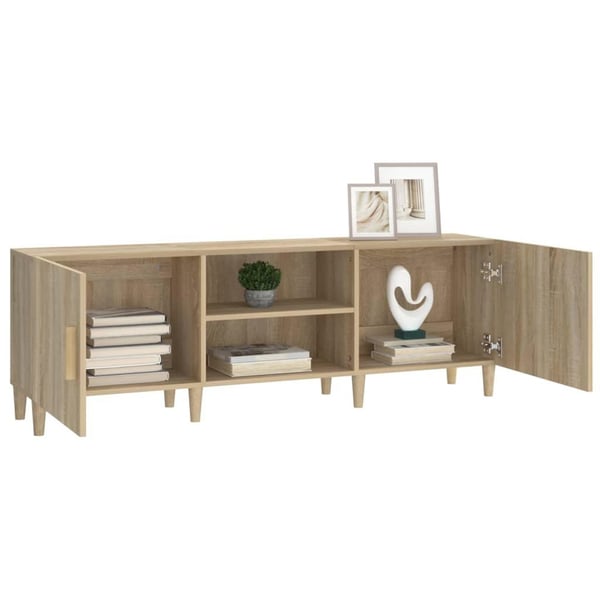 vidaXL TV-benk sonoma eik 150x30x50 cm konstruert tre