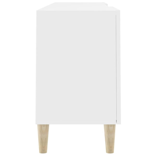vidaXL TV-benk hvit 150x30x50 cm konstruert tre