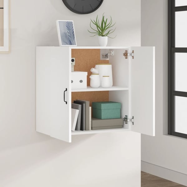 vidaXL Veggskap hvit 60x31x60 cm konstruert tre
