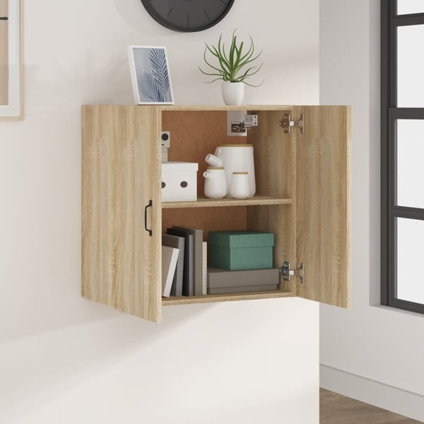 vidaXL vægskab 60x31x60 cm konstrueret træ sonoma-eg