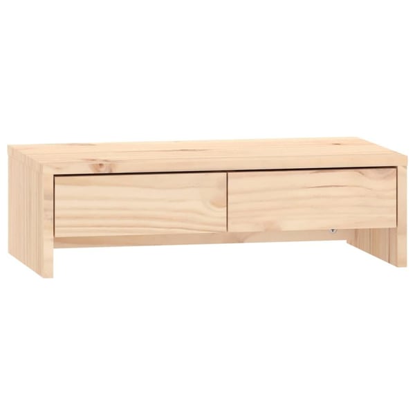 vidaXL Monitorstativ 50x27x15 cm heltre furu