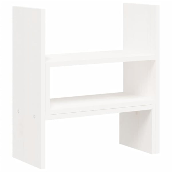 vidaXL skærmholder (39-72)x17x43 cm massivt fyrretræ hvid