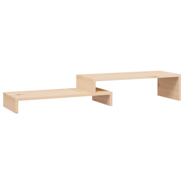 vidaXL Monitorstativ (52-101)x22x14 cm heltre furu