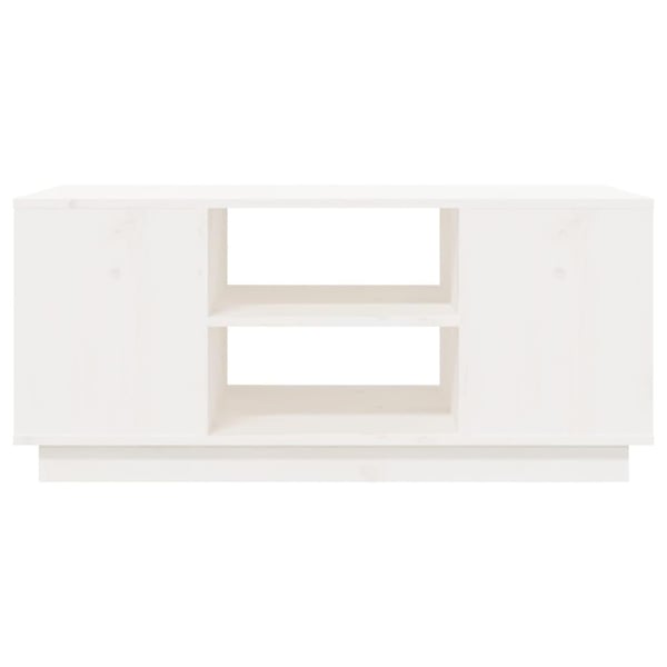 vidaXL sofabord 90x49x40,5 cm massivt fyrretræ hvid