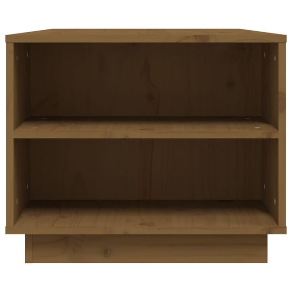 vidaXL Salongbord honningbrun 90x49x40,5 cm heltre furu