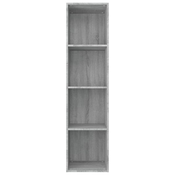 vidaXL Bokhylle/TV-benk grå sonoma 36x30x143 cm konstruert tre